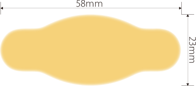 クイックパッド 指用 サイズ寸法 23mm×58mm