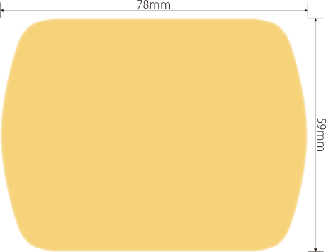 クイックパッド ジャンボ サイズ寸法 59mm×78mm