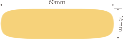 クイックパッド 水仕事用 サイズ寸法 16mm×60mm