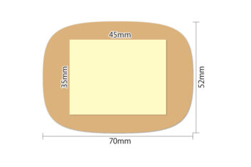 防水伸縮絆創膏　サビオ　ビッグサイズ　実寸サイズ