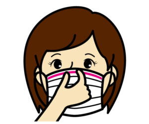 ふんわりソフトに　やわふわマスク　マスクの装着方法02