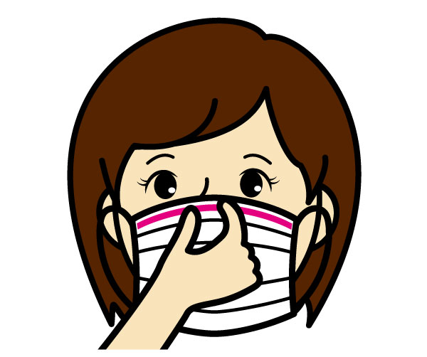 ふんわりソフトに　やわふわマスク　マスクの装着方法02