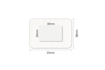 水やバイ菌から傷口を守る　防水ワンタッチパッド　Sサイズ　寸法図