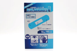 外食産業・レストラン用　異物混入対策　ブルーバンデージE　Mサイズ　100枚入