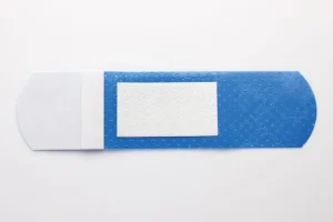 食品・医薬品工場用　異物混入対策　ブルーバンデージ　アルミパッド　Mサイズ　使い方02