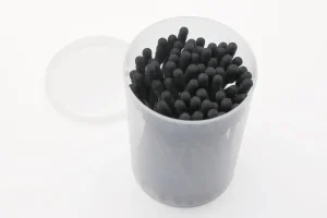 Wスパイラル黒綿棒　デルガード　やみつき綿棒α（アルファ）　70本入　付属ケース