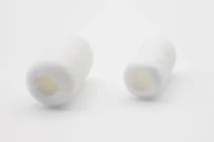 鼻用脱脂綿　穴あき鼻ぽん　ふつう　vs　小さめ　2種比較