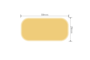 キズを早くキレイに治す　クイックパッド　大きめ　サイズ表示