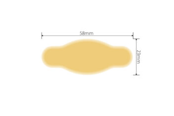 キズを早くキレイに治す　クイックパッド　指用　サイズ表示