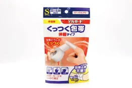 デルガード　自着性包帯　くっつく包帯　伸縮タイプ　手指用　Sサイズ　25mm×6m