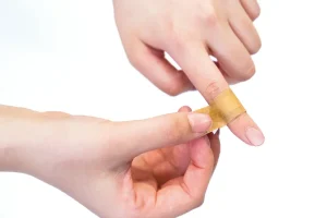防水伸縮絆創膏 サビオ Mサイズ 使用例