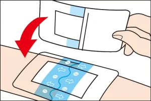 水やバイ菌から傷口を守る　防水パッド　使い方図解02