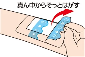 水やバイ菌から傷口を守る　防水パッド　使い方図解04