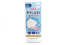 デルガード　やわふわ3Dマスク　ホワイト　30枚入
