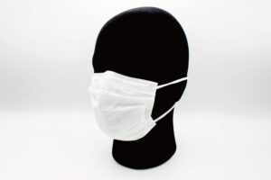 ふんわりソフトに　やわふわマスク　小さめサイズ　装着イメージ